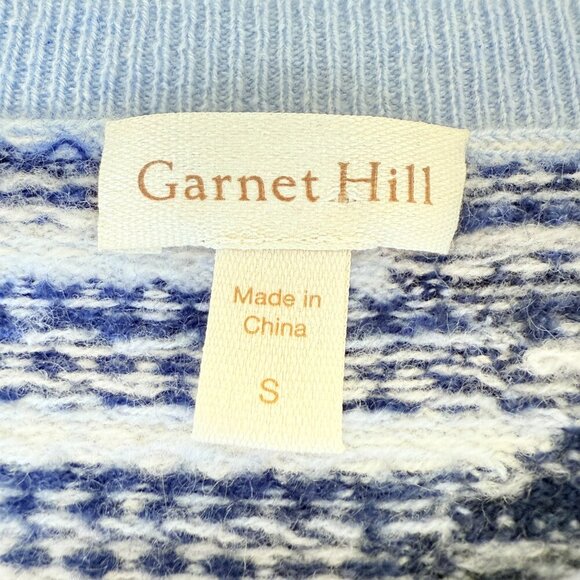 Garnet Hill 100% Cashmere Patchwork Boho Pullover Sweater | S - Picture 4 of 9